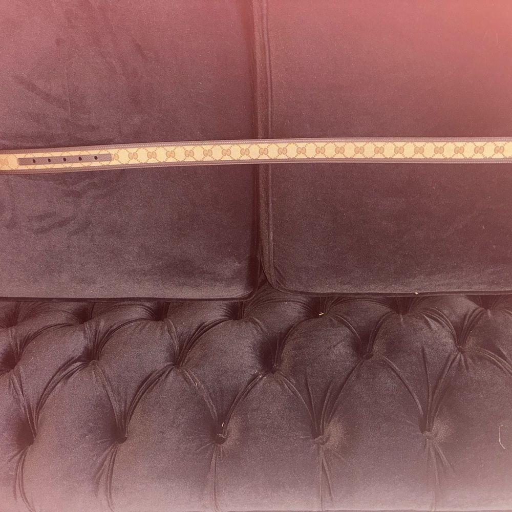 Brand new with box and dustbag Gucci unisex belt GG logo Leather Belt size 80 - Picture 3 of 9